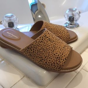 Hush Puppies Slides calf hair slides